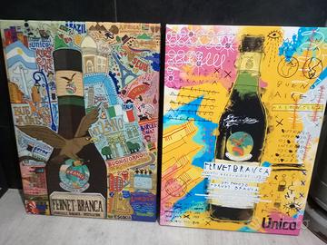Coppia Quadri Pop Art / Street Art  50X70