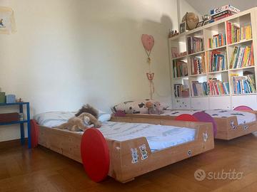 Letto bimbi Montessori con futon