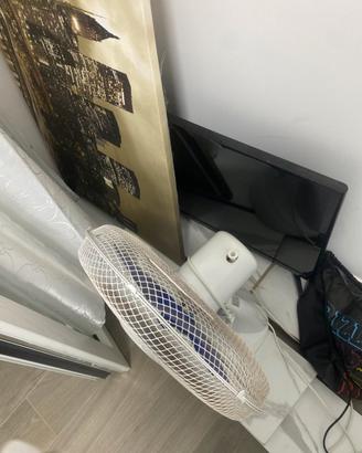 Televisore 26 pollici ventilatore quadro trapunta