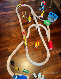 Pista treni / treno in legno bambino