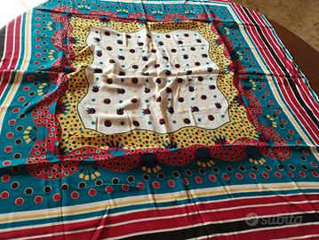 foulard disegni vintage molto grande