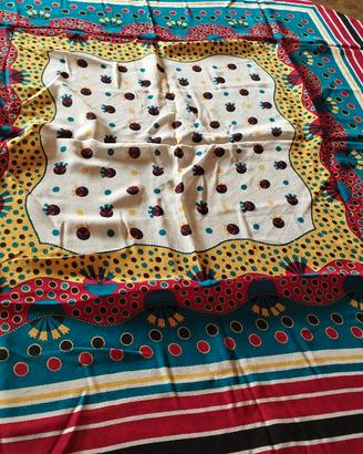 foulard disegni vintage molto grande