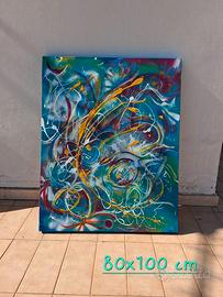 QUADRO ASTRATTO 80X100CM