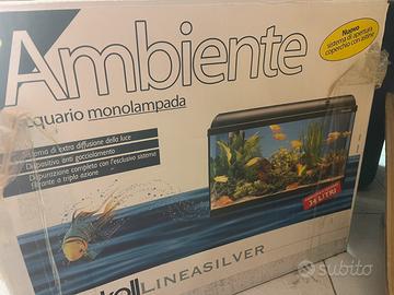 Acquario askoll ambiente liena silver  34 litri