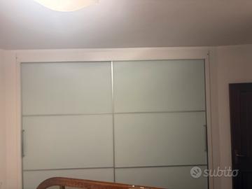 CABINA ARMADIO ANTE SCORREVOLI VETRO TEMPERATO