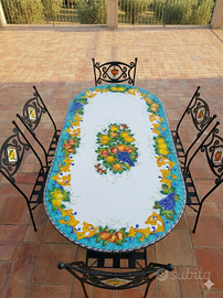 TAVOLO IN PIETRA LAVICA MIS. 200X100 CM. IN ITALIA