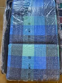 Sedia sdraio poltrona con poggiapiedi  nuova