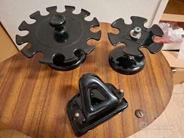 perforatore fogli e portatimbri in metallo vintage