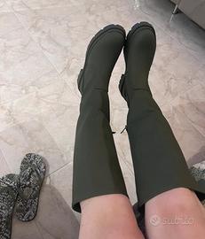 Stivali verdi simil caloscia