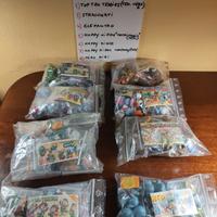 8 Collezioni Kinder anni 90 complete + cartine – o