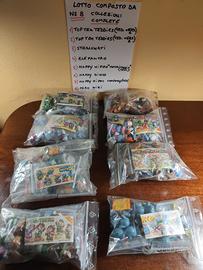 8 Collezioni Kinder anni 90 complete + cartine – o