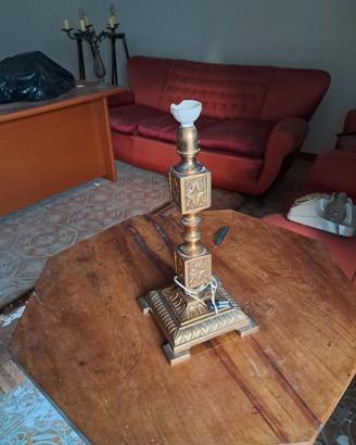 Lampada da tavolo vintage otton/bronzo impero