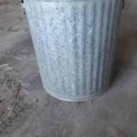 Bidone zincato 