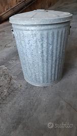 Bidone zincato 