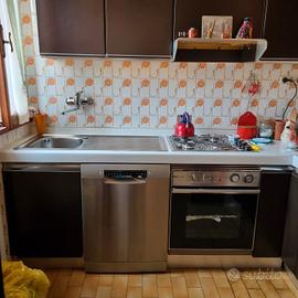 Cucina angolo completa  lavello + fuochi + pensili