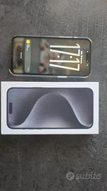 iPhone 15 pro max black Titanium 256gb