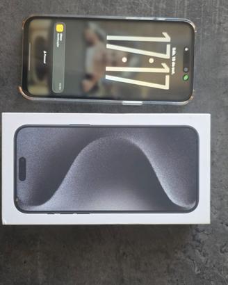iPhone 15 pro max black Titanium 256gb