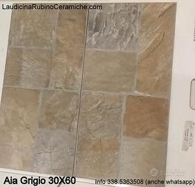 Piastrelle Aia Grigio 30x60 grip R11