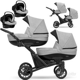 trio carrozzina GEMELLARE gemelli NEGOZIO Girobaby