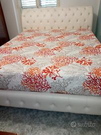 Letto matrimoniale vera pelle marchio Tosconova