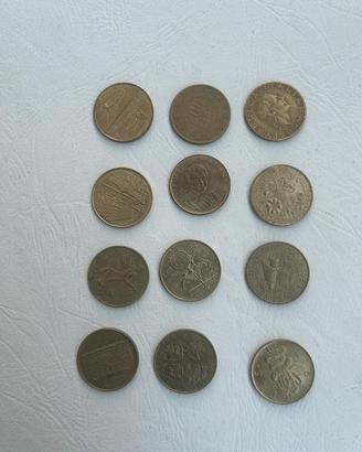 Monete 200 lire .. 10 tipologie diverse