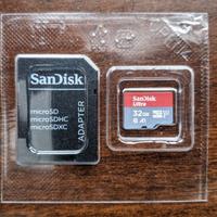 Scheda microSD SanDisk Ultra 32GB - adattatore SD
