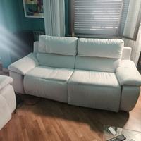 Divani in microfibra 3 e 2 posti con mov. relax