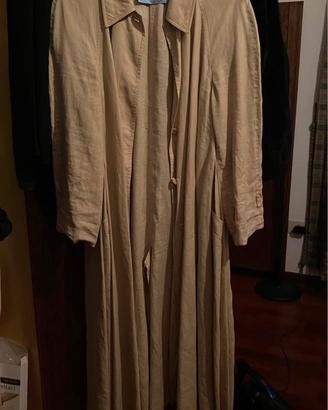 Spolverino vintage Prada beige in lino