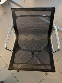 4 sedie Eames Mesh Aluminium