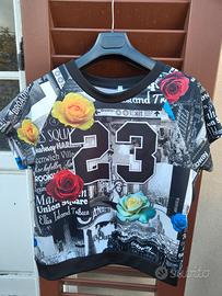 Maglietta con stampa americana