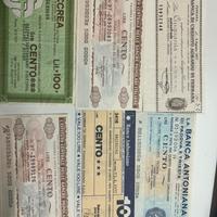 Banconote e miniassegni