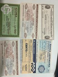 Banconote e miniassegni