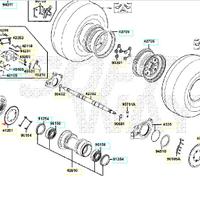 Flangia supporto corona Kymco MXU 250 00158091
