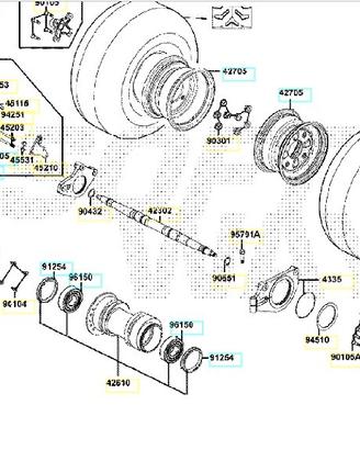 Flangia supporto corona Kymco MXU 250 00158091