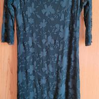 elegante vestito in pizzo elasticizzato tg 40