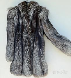 Pelliccia volpe argentata vintage