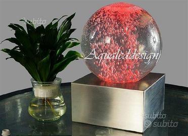 Sfera design con luce bolle multicolore