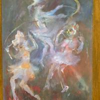 Quadro Mino maccari, olio su tavola
