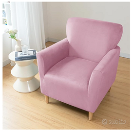 Copripoltrona con braccioli Elasticizzato Velluto