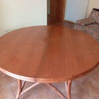 TAVOLO  LEGNO ALLUNGABILE  CON GAMBE BAMBOO