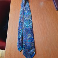 Cravatta seta 100% Yves Saint Laurent paisley