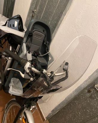 Seggiolino Bici Anteriore + Parabrezza