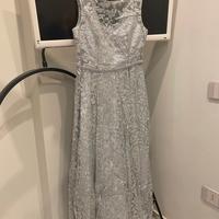 Vestito cerimonia argento