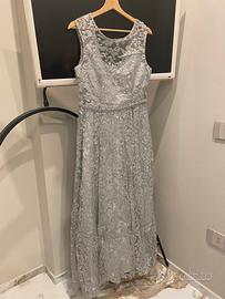 Vestito cerimonia argento