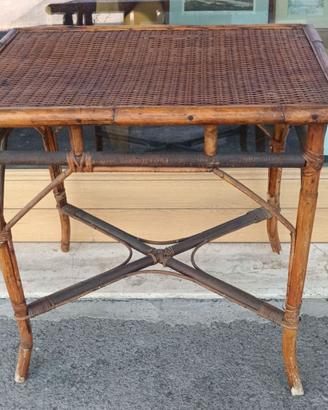 Tavolino vintage in Bamboo  67x46x68 cm