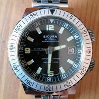 OROLOGIO DA COLLEZIONE "SICURA SUBMARINER" ANNI 60