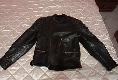 Giacchino in pelle bikers vintage