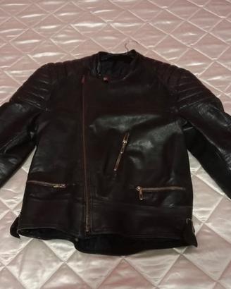 Giacchino in pelle bikers vintage