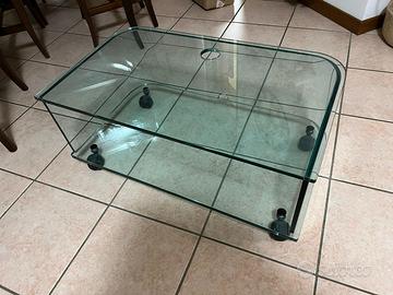 TAVOLINO IN CRISTALLO PORTA TV