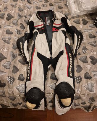 tuta moto in pelle